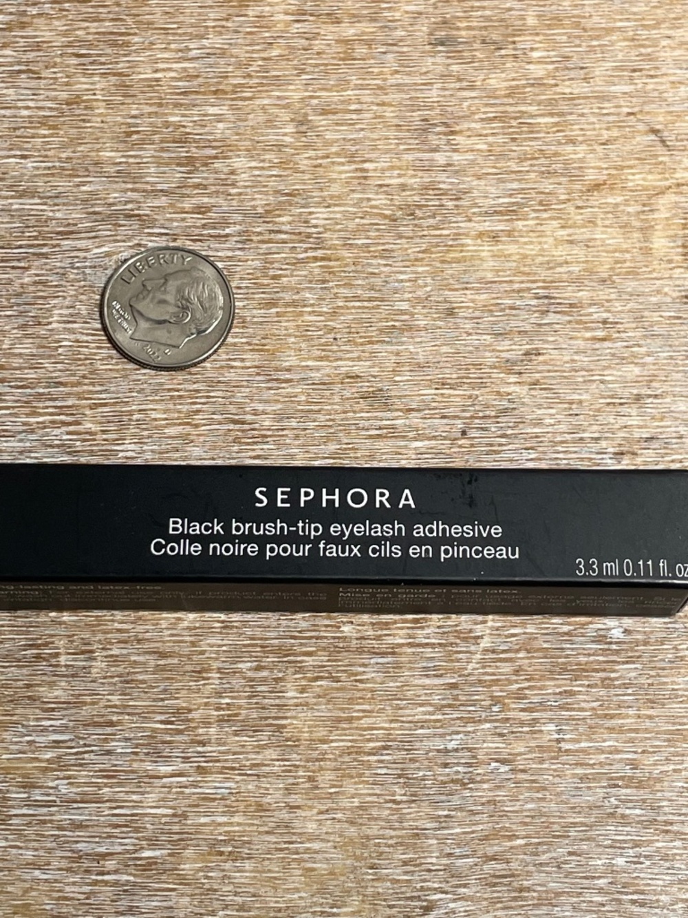 Sephora Black Brush-Tip Eyelash Adhesive in Black 3.3mL/0.11oz Brand New